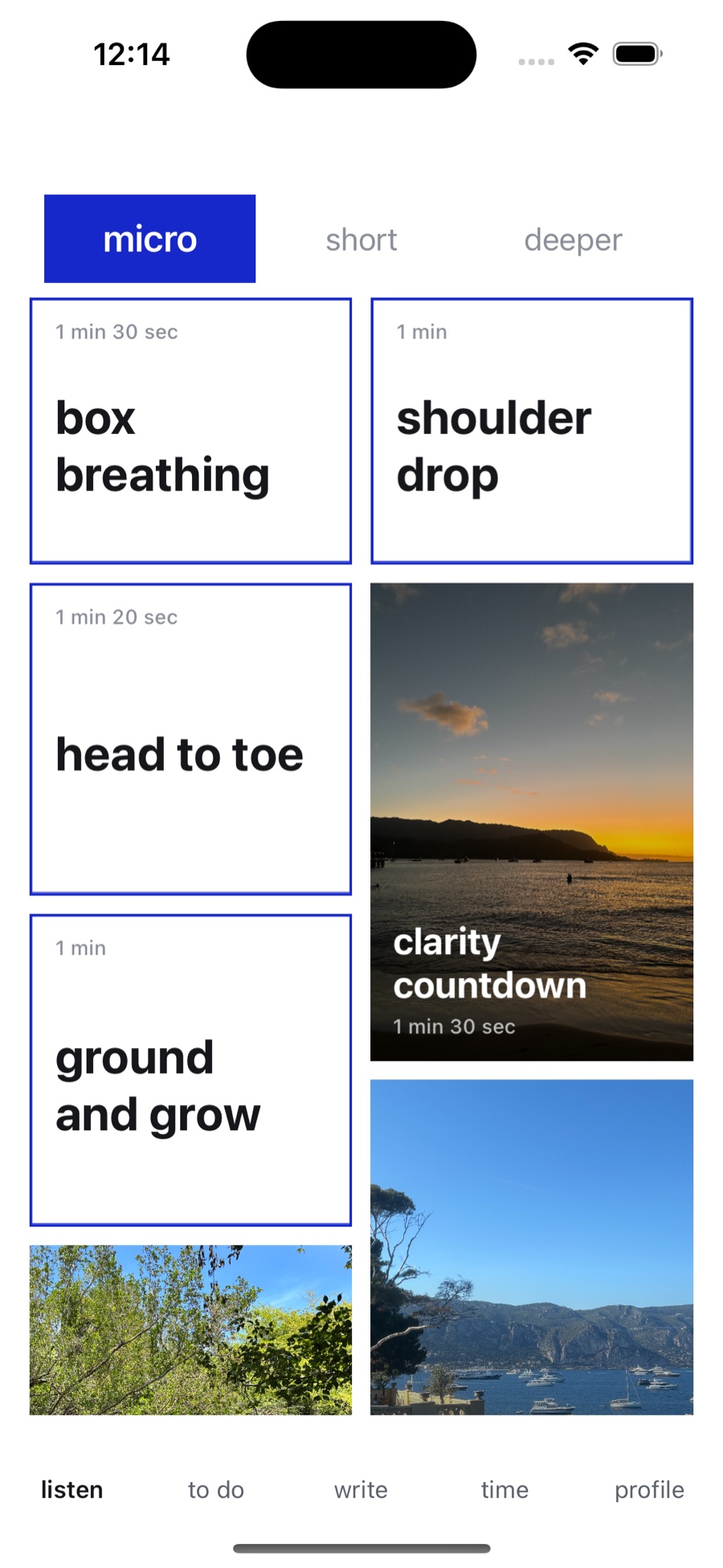 listen – guided meditations