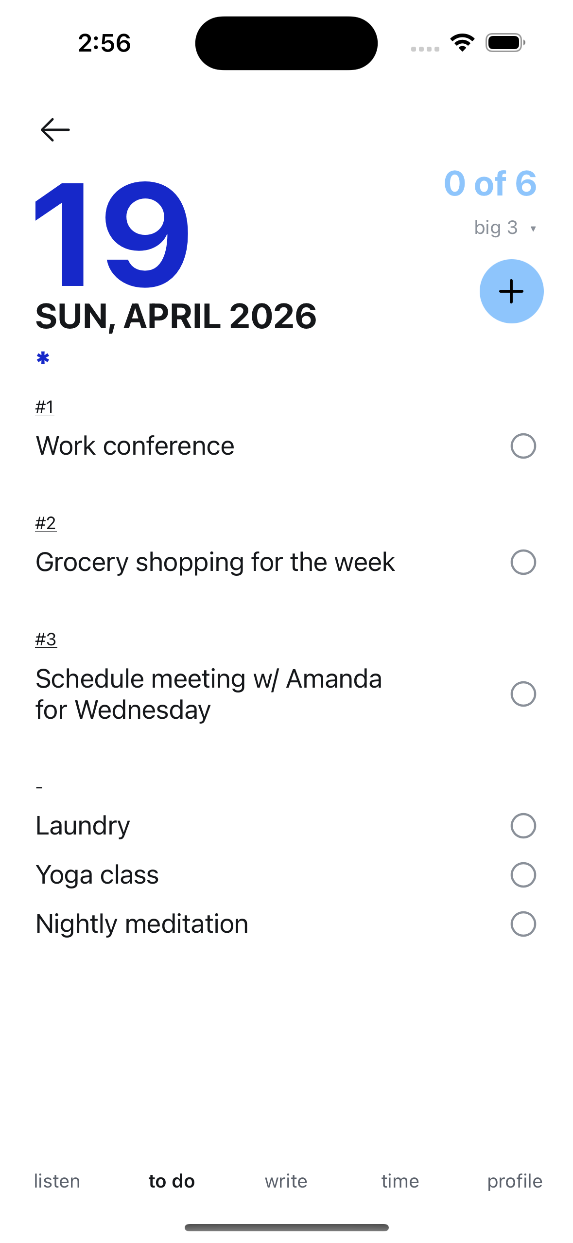to do – task list