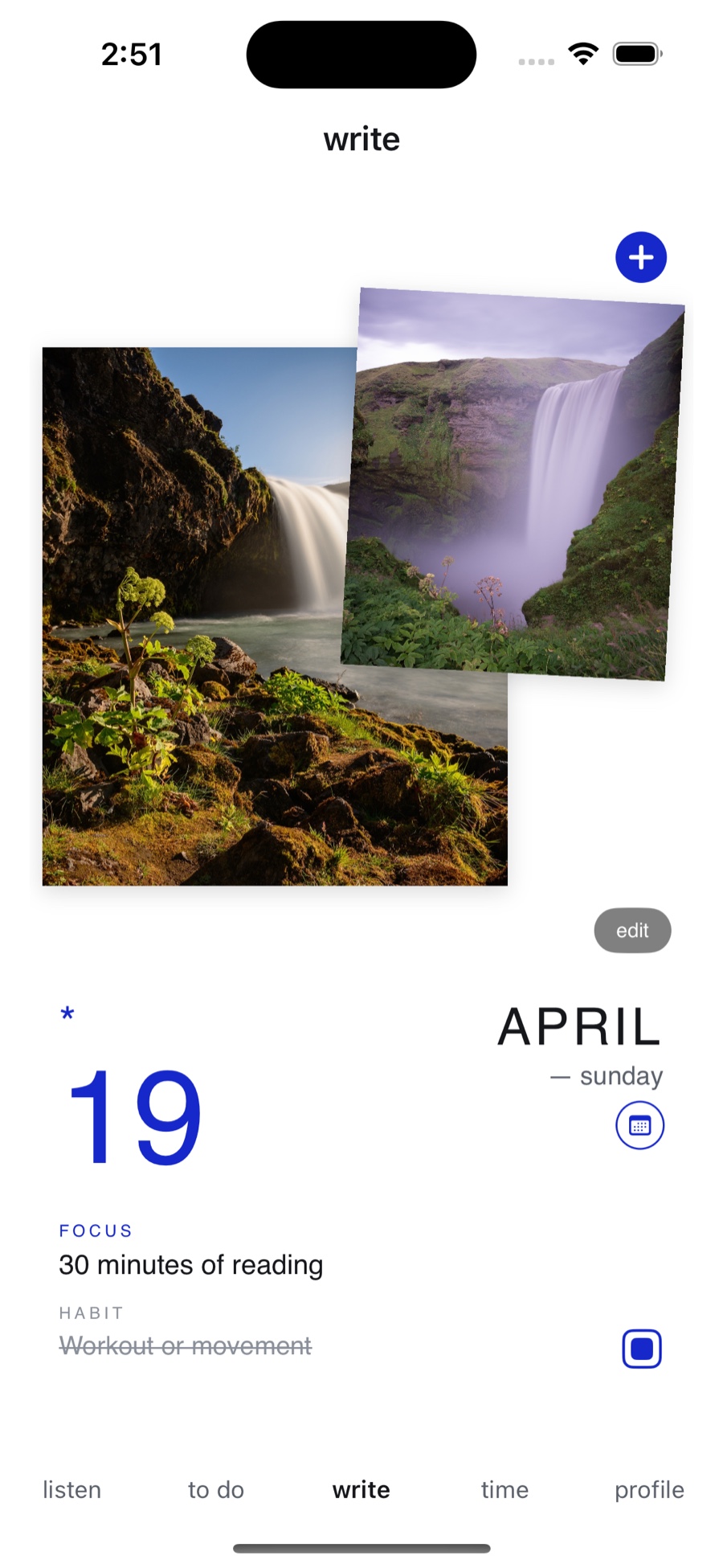 write – photo journal